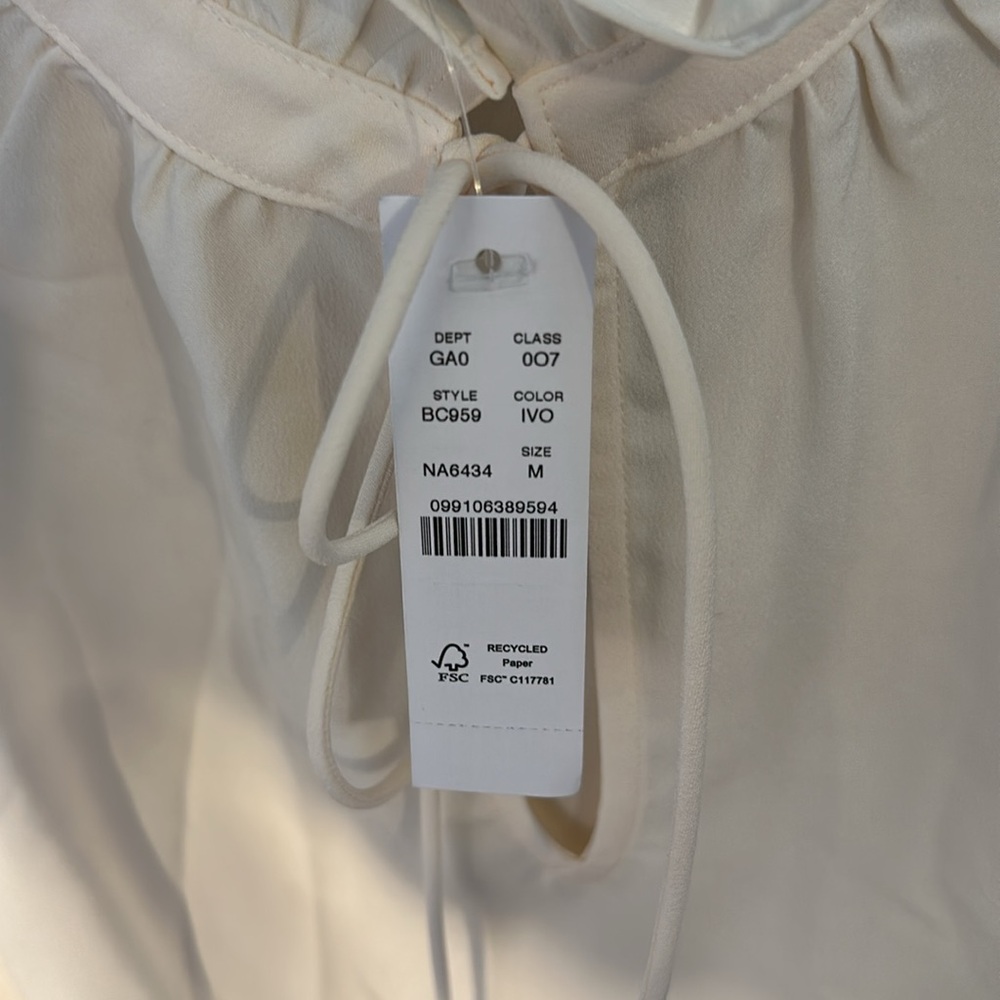 JCrew Ruffleneck Drapey Top - Picture 5 of 5